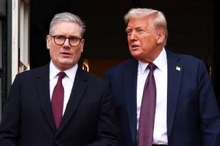 Keir Starmer e Donald Trump se reuniram para negociações de paz na Casa Branca na quinta -feira